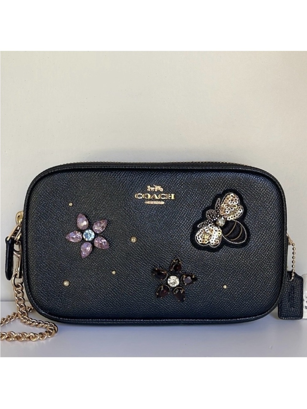 COACH Crossbody Pouch With Gemstones #F72887